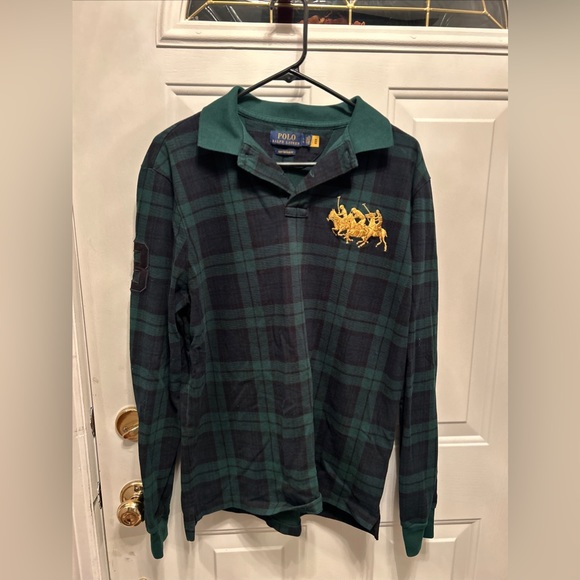 Polo Ralph Lauren Other - Polo Ralph Lauren Men’s Size L Green & Blue Plaid Long Sleeve Shirt